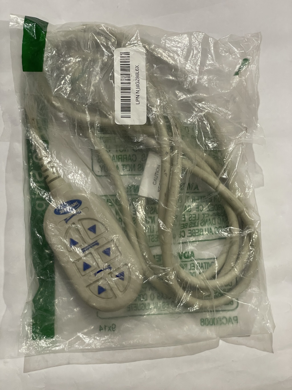 Invacare 6-Way Bed Pendant Control (With Packaging)