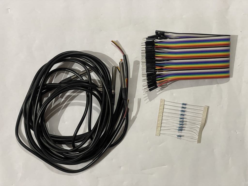 Electronic Components Set: Cables, Jumper Wires & Resistors