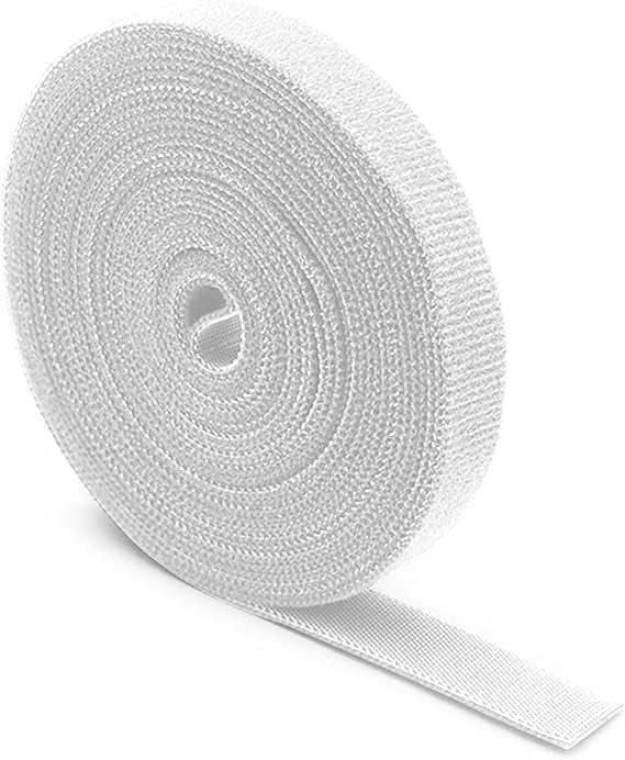 Reusable Velcro Cable Organizer Ties – Pack of 10 White Wire Management Straps