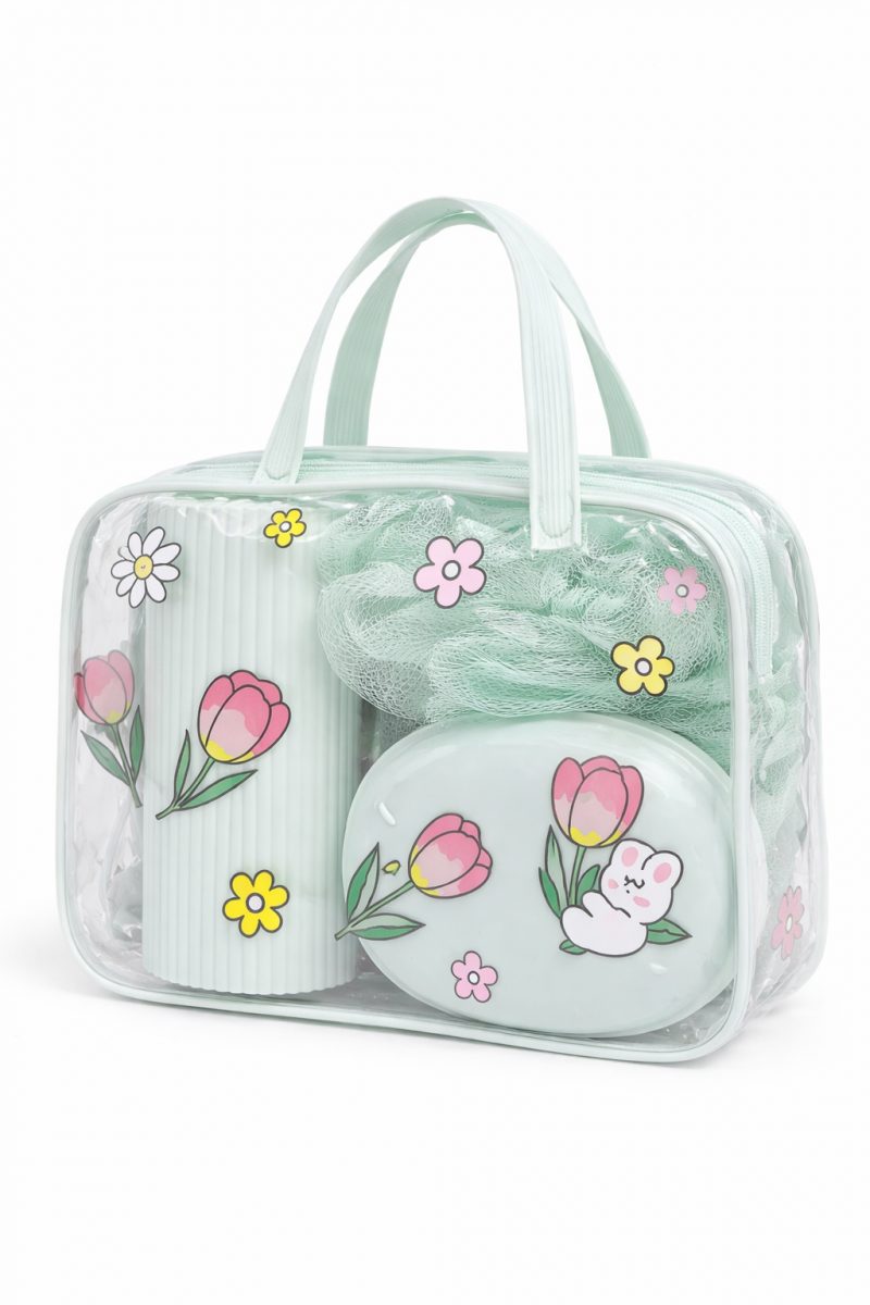 Cute Floral Travel Toiletry Set – Stylish & Portable Essentials