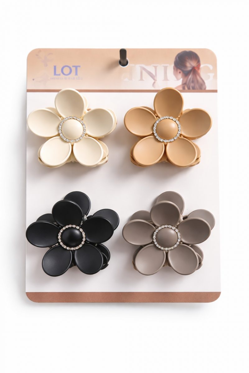 Floral Hair Claw Clips (Flower Shape Hair Accessories)
