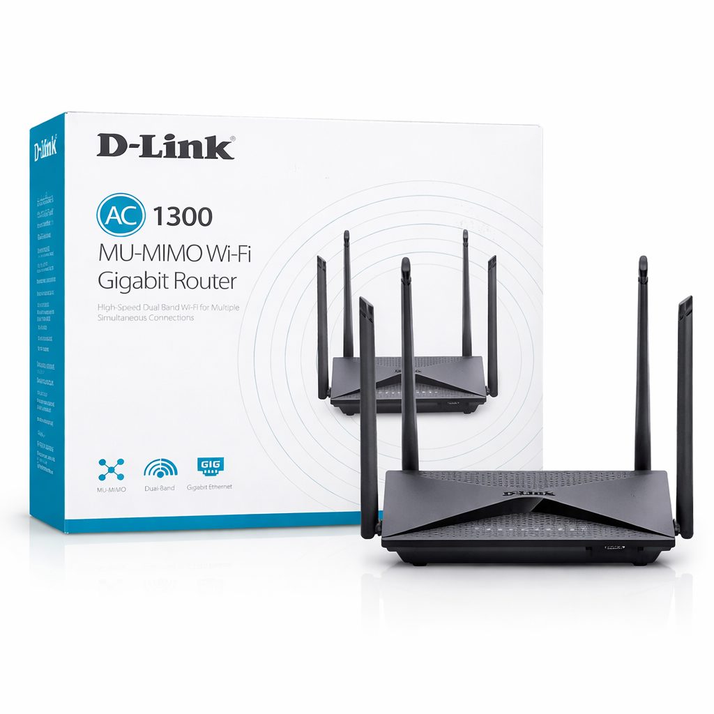 D-Link AC1300 MU-MIMO Dual Band Wi-Fi Gigabit Router (DIR-853)