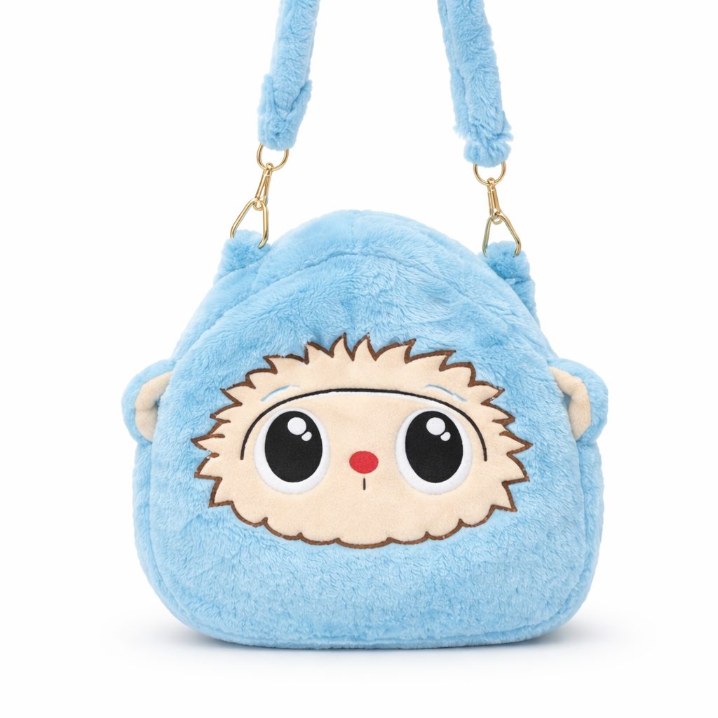Cute Plush Cartoon Crossbody Bag – Soft Furry Shoulder Bag