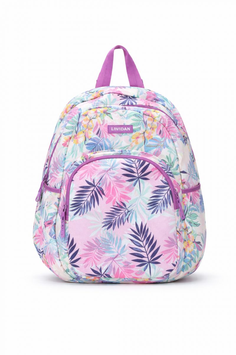 Kids Floral Backpack – Lightweight School Bag with Multiple Compartments