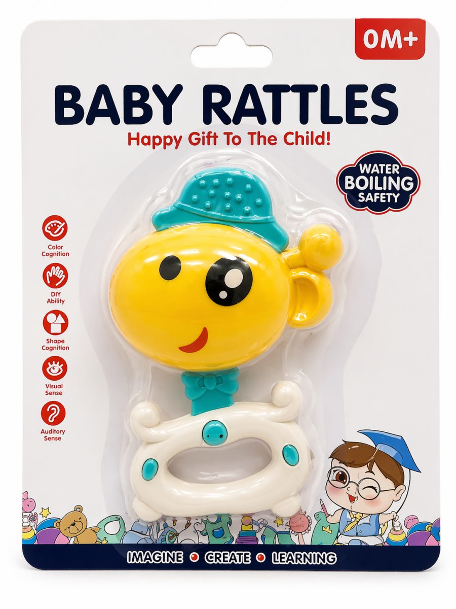 Baby Rattle Toy – Safe, Fun & Learning Toy for Newborns (0M+)
