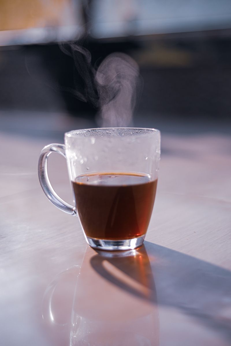 Glass Mug with Lid & Spoon Slot – Tea & Coffee Cup