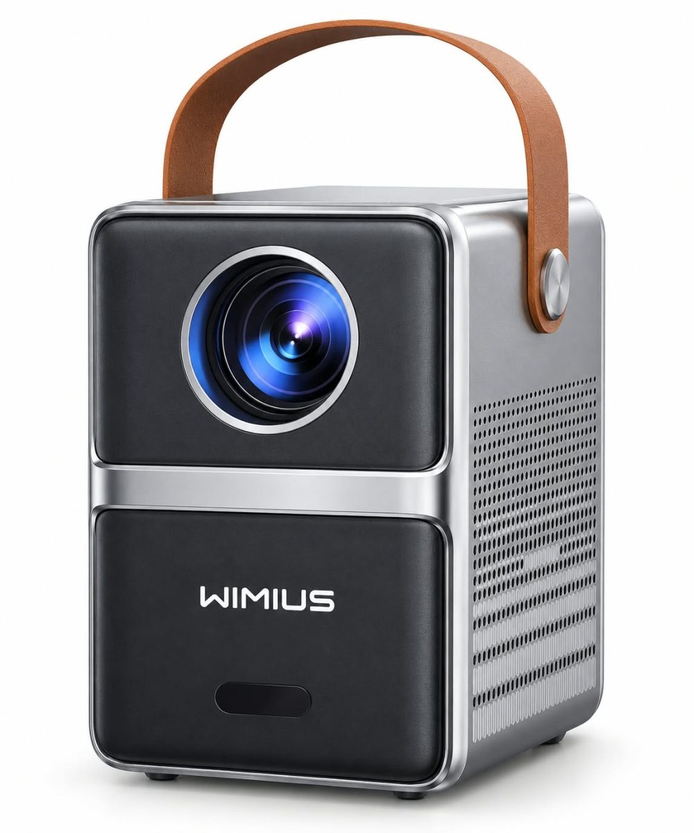 WIMIUS P61 Mini Projector – Portable Home Cinema Projector