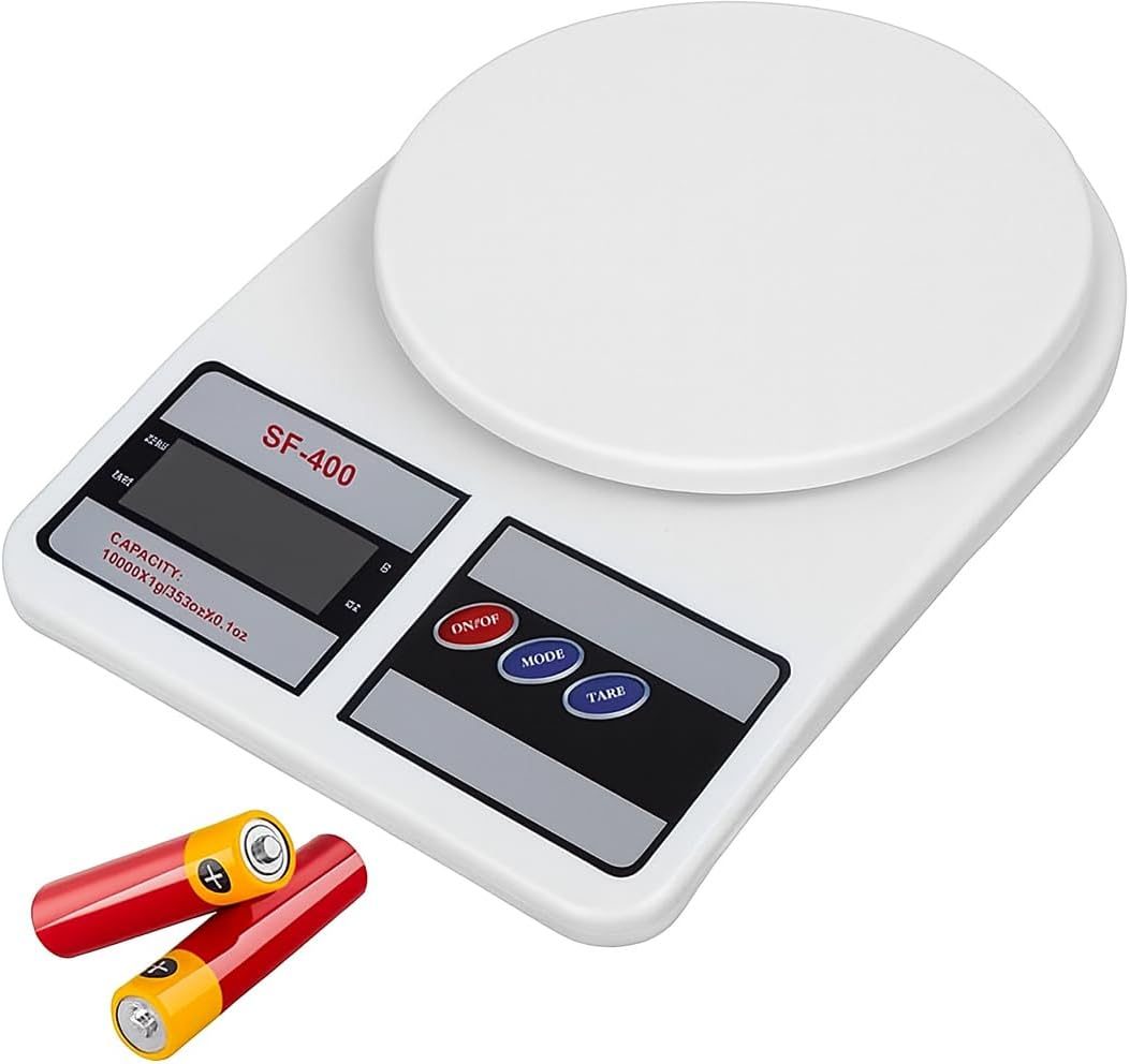 Digital Kitchen Scale 10kg – Precision LCD Cooking & Baking Scale with Tare Function
